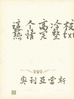 这个高冷校花好热情完整txt下载