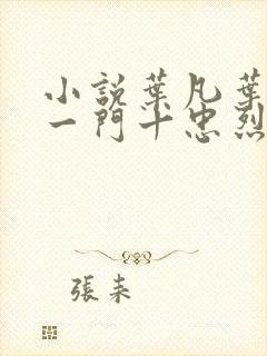 小说叶凡叶长风一门十忠烈封面