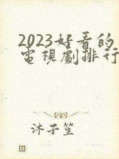 2023好看的电视剧排行榜前十名封面