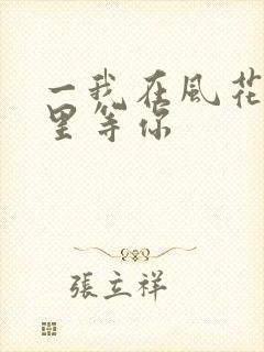 一我在风花雪月里等你封面