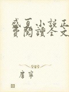 盛夏小说正版免费阅读全文无弹窗