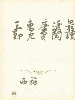 王东唐潇最新章节免费阅读小说