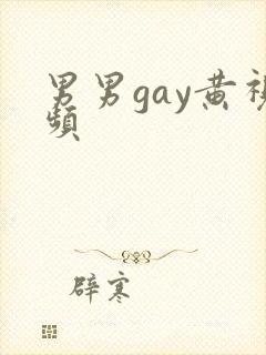 男男gay黄视频