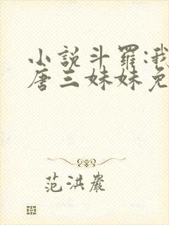 小说斗罗:我是唐三妹妹免费封面