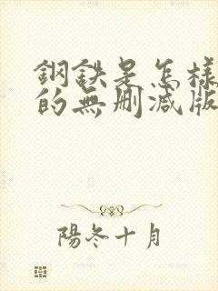 钢铁是怎样炼成的无删减版在线阅读