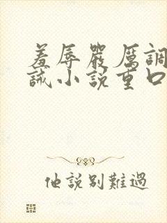 羞辱严厉调教训诫小说重口封面