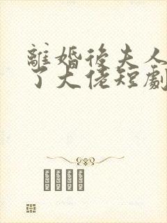 离婚后夫人她成了大佬短剧全集免费版