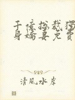 千亿总裁独宠替身娇妻免费封面