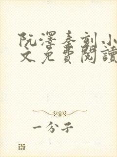 阮泽秦刻小说全文免费阅读最新章节封面