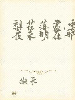 梨花落尽,云散夜未明在哪里可以看