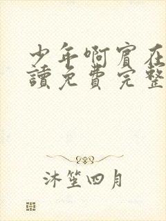 少年啊宾在线阅读免费完整版小说下