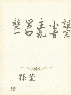 双男主小说推文一口气看完.封面