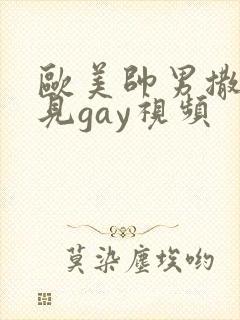 欧美帅男撒尿可见gay视频