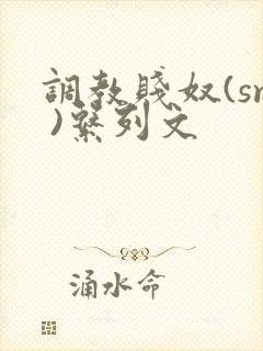 调教贱奴(sm )系列文封面