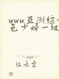 www亚洲综合色少妇一级av