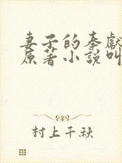 妻子的奉献三叔原著小说叫什么封面