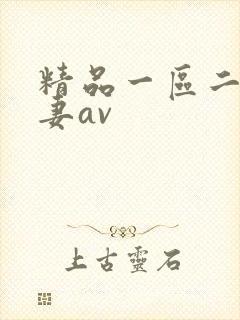 精品一区二区人妻av