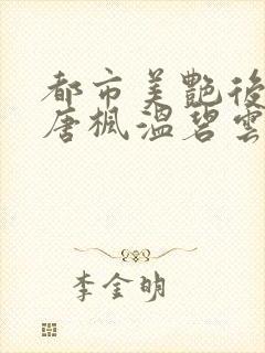 都市美艳后宫(唐枫温碧云)封面