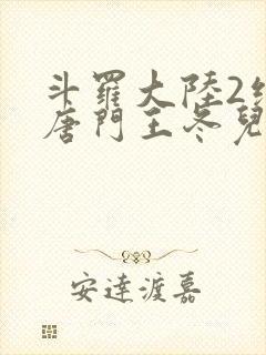 斗罗大陆2绝世唐门王冬儿的身份