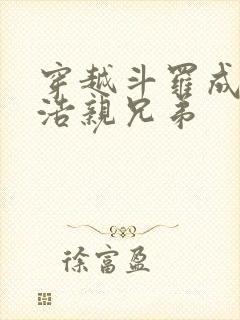 穿越斗罗成霍雨浩亲兄弟