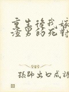 重生后我嫁给了渣男的死对头封面