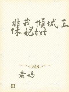 非我倾城王爷要休妃txt
