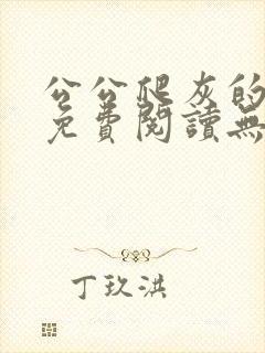 公公爬灰的小说免费阅读无弹窗