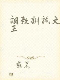 调教训诫文双男主