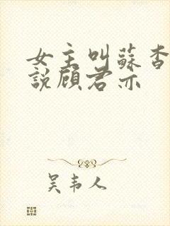 女主叫苏杳的小说顾君亦