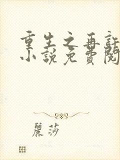 重生之再许芳华小说免费阅读