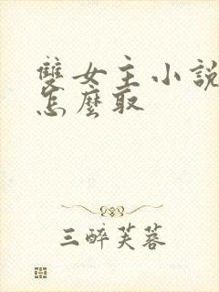 双女主小说名字怎么取