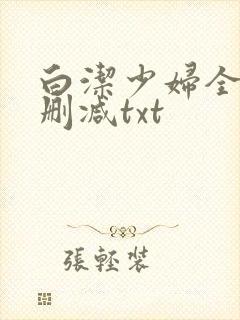 白洁少妇全文无删减txt