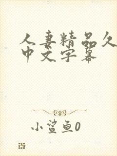 人妻精品久久久中文字幕封面