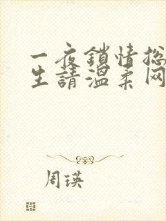 一夜锁情总裁先生请温柔网络小说