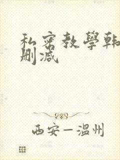 私密教学韩漫无删减