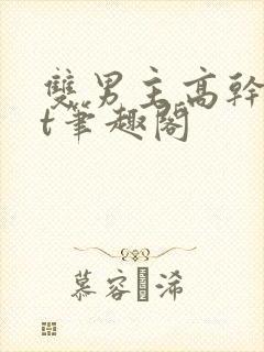 双男主高干txt笔趣阁