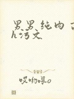 男男 纯肉 高h污文
