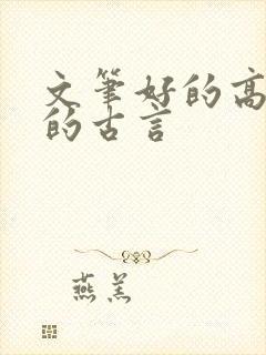 文笔好的高质量的古言