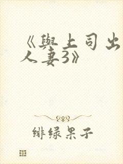 《与上司出轨的人妻3》