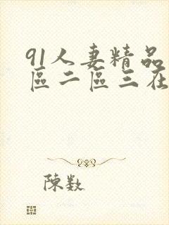 91人妻精品一区二区三在线封面