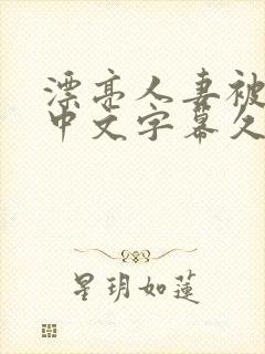 漂亮人妻被中出中文字幕久久