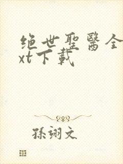 绝世圣医全本txt下载