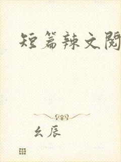 短篇辣文阅读