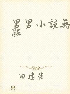 男男小说无删减版