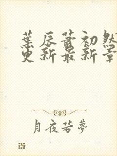 叶辰萧初然刚刚更新最新章节列表