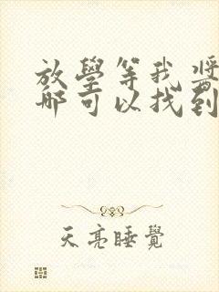 放学等我酱子贝哪可以找到