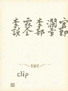 李霖李澜官场小说全部章节目录