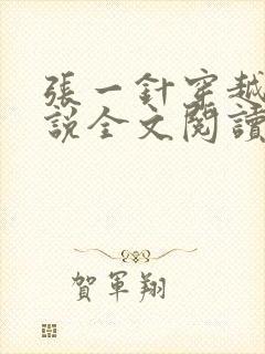 张一针穿越的小说全文阅读封面