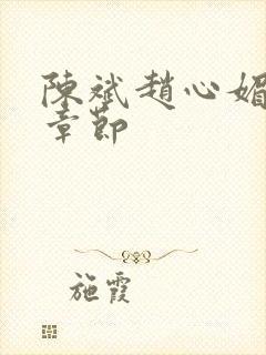 陈斌赵心媚全部章节