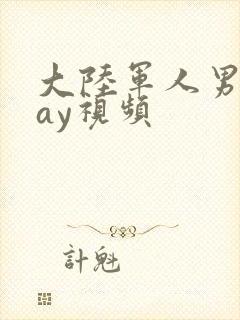 大陆军人男男gay视频